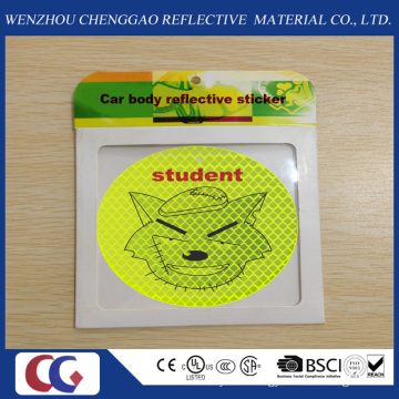 Promotional Gift Smile Face PVC Reflective Sticker